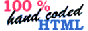 100% hand-coded HTML